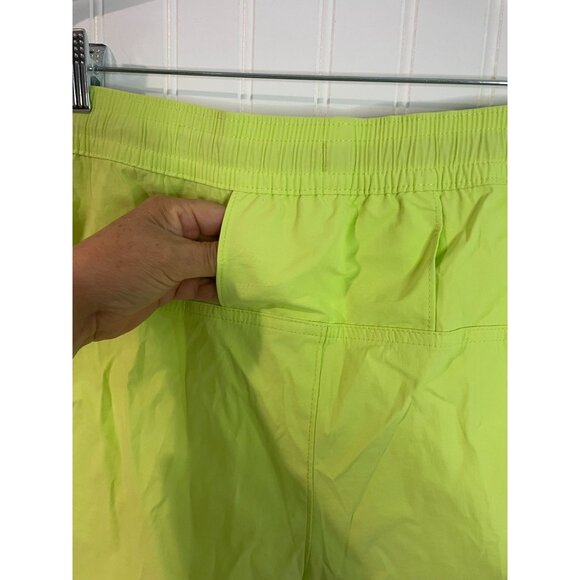 ATG By Wrangler Neon Lime Green Tide Shorts Mid Rise 4" Inseam XL - Picture 11 of 16